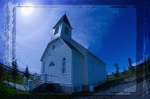 Funky traditional church in Stony Plain Alberta