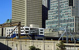 Construction in a city