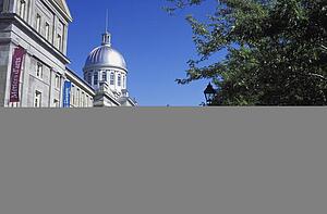 A silver dome on a street