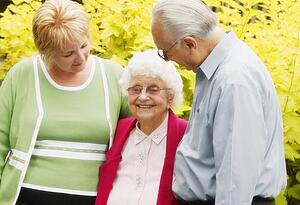 Adoring a senior