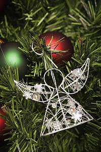 Closeup of Christmas angel