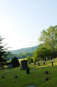 A graveyard