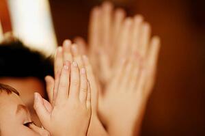 Children praying