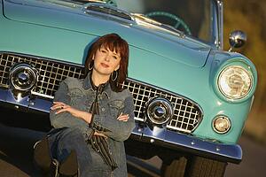 Woman and her car