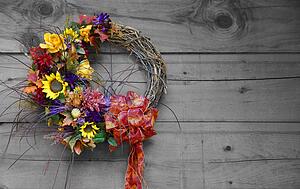 A decorative wreath
