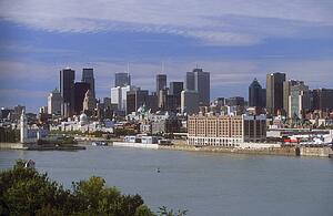 Overview of Montreal, Quebec Canada