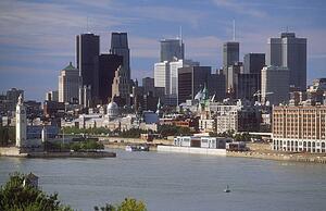 Overview of Montreal, Quebec, Canada