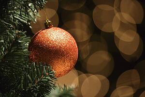 Closeup of Christmas decoration