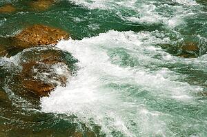 Rapids in river