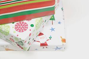 Closeup of Christmas presents