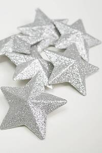 A group of silver stars