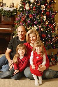 A family Christmas portrait