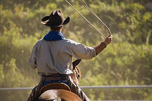 Cowboy with lasso
