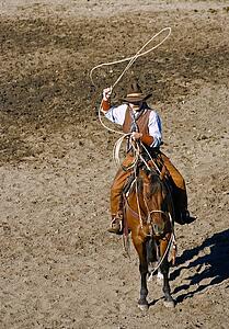 Cowboy with lasso