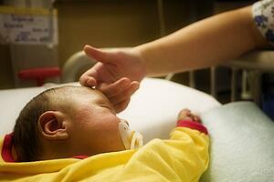 Newborn in the hospital