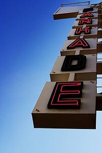 Parkade sign