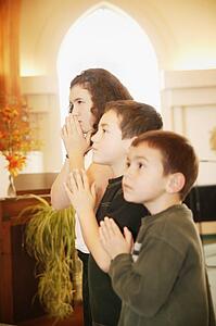 Children praying