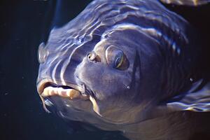 Closeup of carp fish