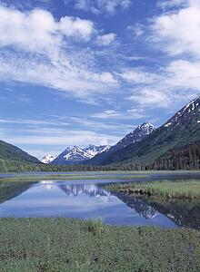 Tern Lake, Chugach Mountains, Alaska, USA