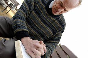 Man prays