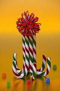 Candy cane decoration