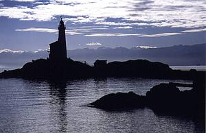 A scenic lighthouse
