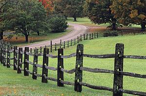 Winding country road
