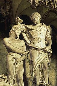 Sculpture inside Chartres Cathedral
