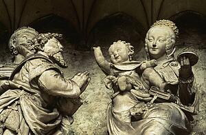 Sculpture inside Chartres Cathedral