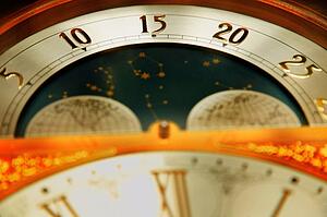 Closeup of a clock