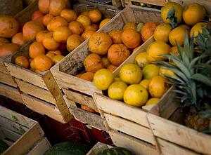 Fresh fruit in the market