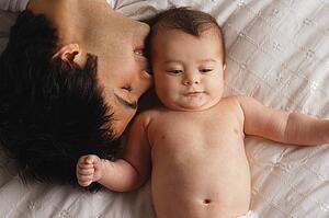 Father with baby