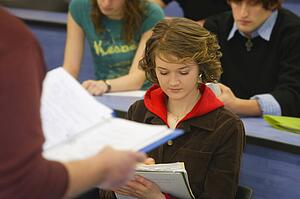 Students in a classroom