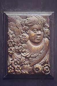Angel door plaque