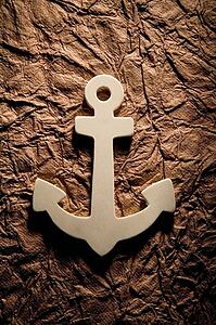 Anchor on textured background