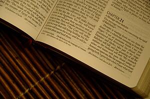 Closeup of Bible