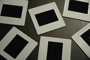 Closeup of slides