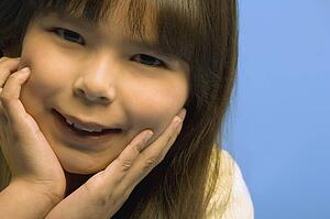 Young girl posing