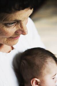 Grandmother with baby