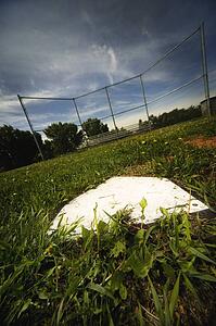 Empty baseball field