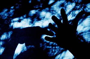 Abstract hand background