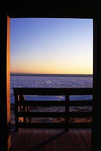 View of ocean from beach house