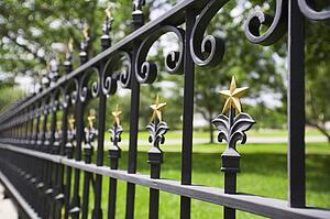 Fence with gold stars