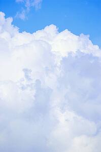 Fluffy white clouds