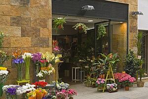 Flower shop in Seville, Spain