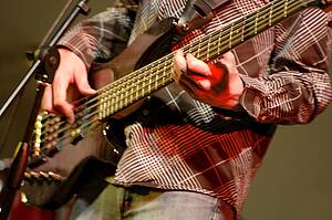 Bass guitar player