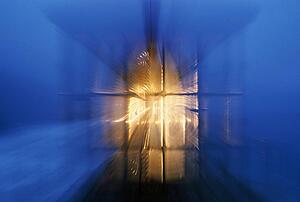 Blurred motion of lighthouse signal