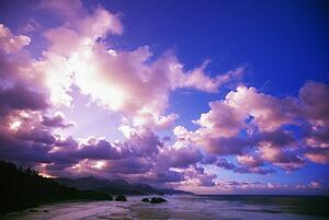 Backlit clouds