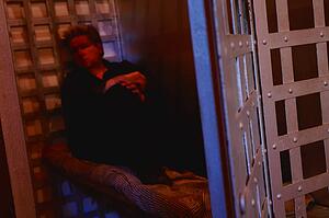 Man in jail cell