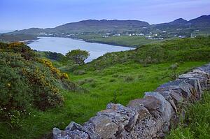 Scenic view of a village in Northern Ireland